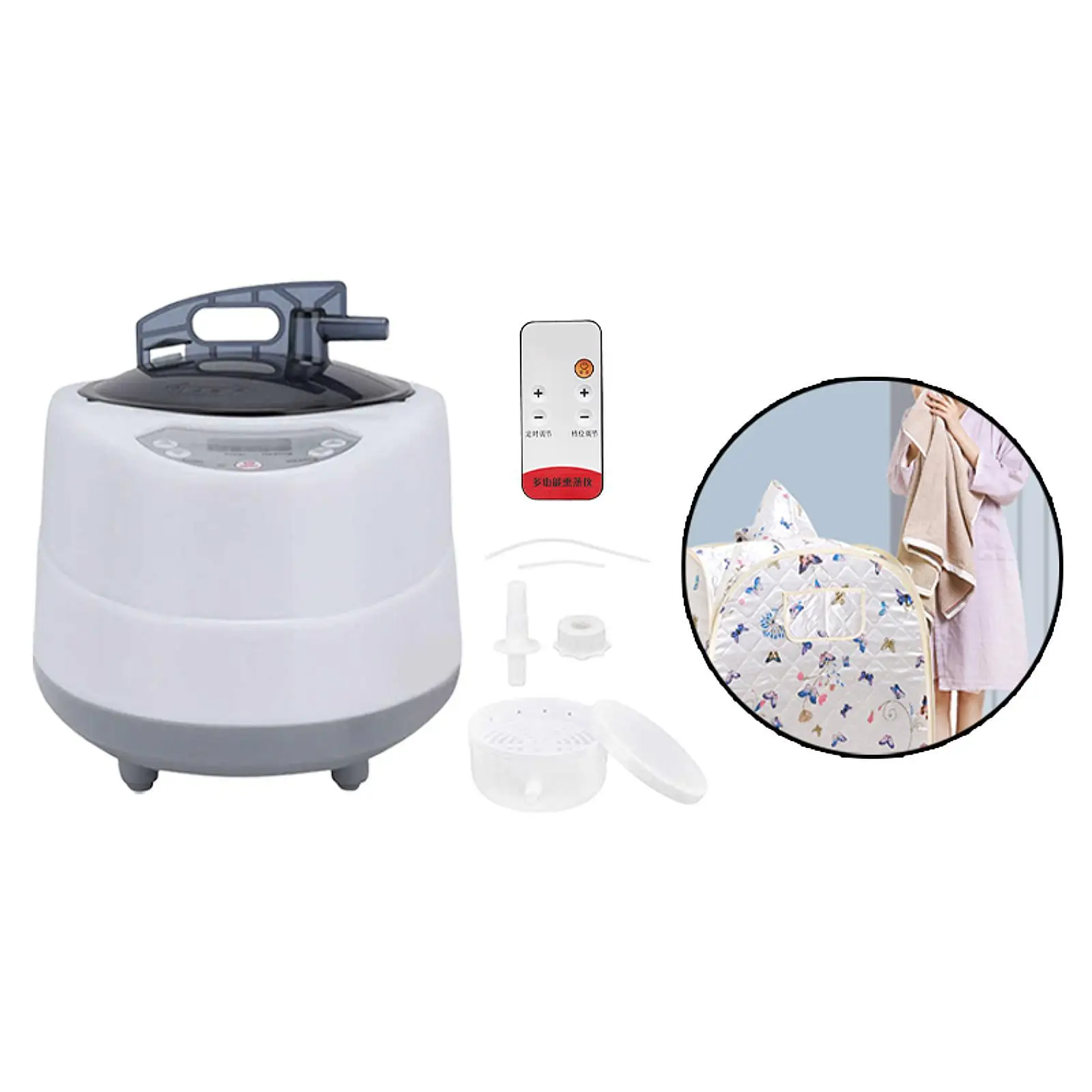 Sauna Steamer 3L Large Capacity Fumigation Machine Steam Pot for Sauna Home 4