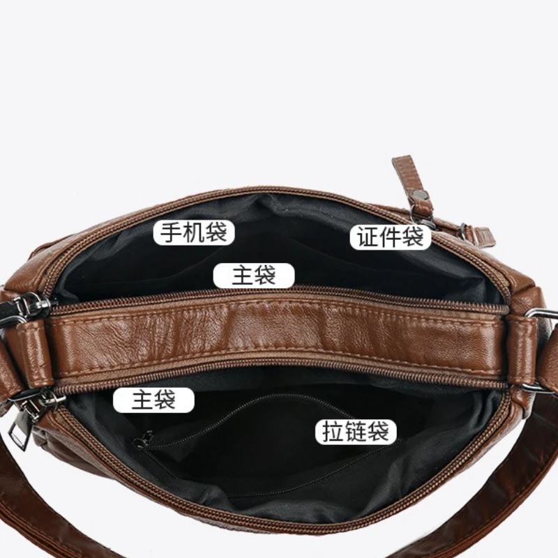 2026 New Ladies Soft Leather Bags High Quality Purses and Handbags Famous Designer Crossbody Shoulder Bag for Women Sac A Main