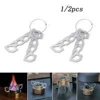 1/2pcs Mini Alcohol Stove Cross Stand Stainless Steel Sturdy Cooking Ultra-light Spirit Burner Cross Stand for Outdoor Camping 1