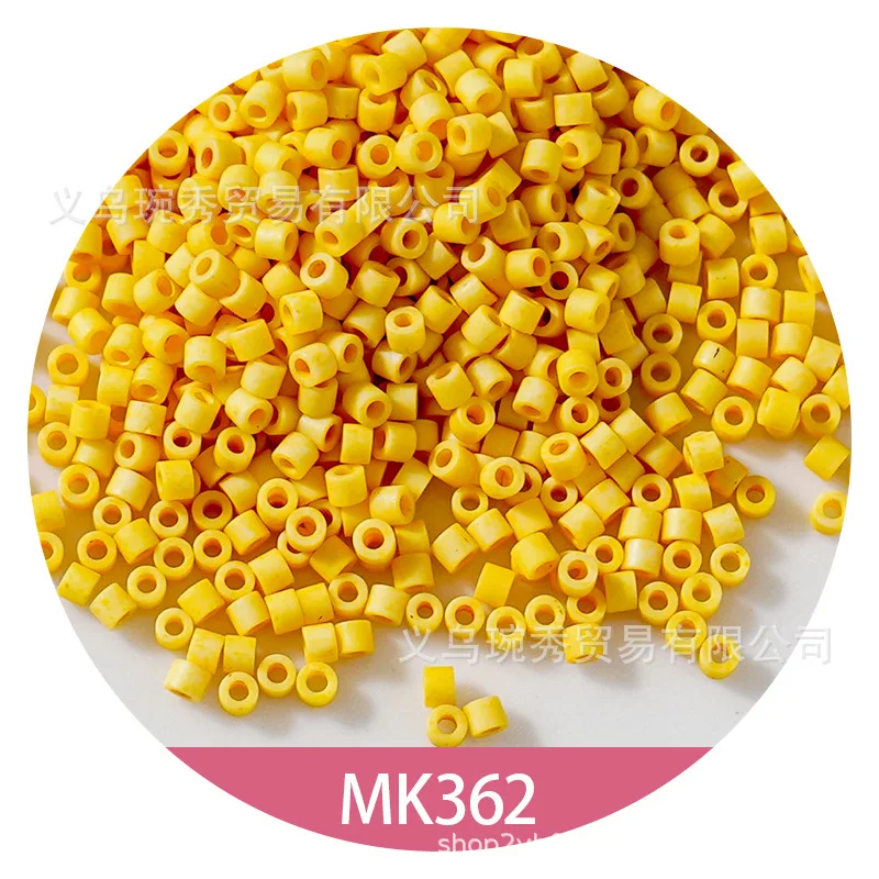 Handmade Matte Antique Macaron Glass Beads for DIY French Embroidery
