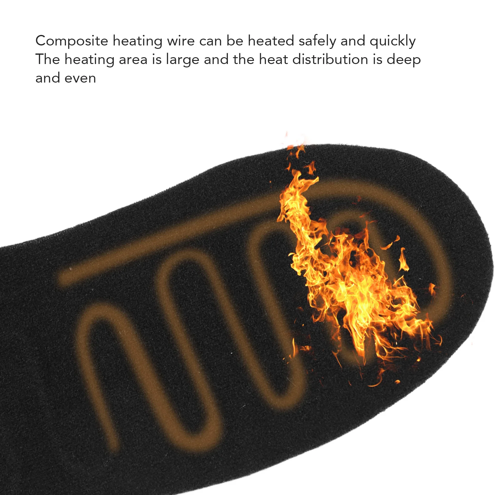 USB Rechargeable Heated Insoles 22cm Electric Feet Warm Sock Pad Winter Outdoor Activities Foot Warmers 4 Pcs