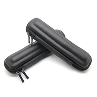 Black Mini Slim Case Small Leather Zipper Carry Bag Zipper Case Case for EVOD EGO 18650 Mod PEN 1