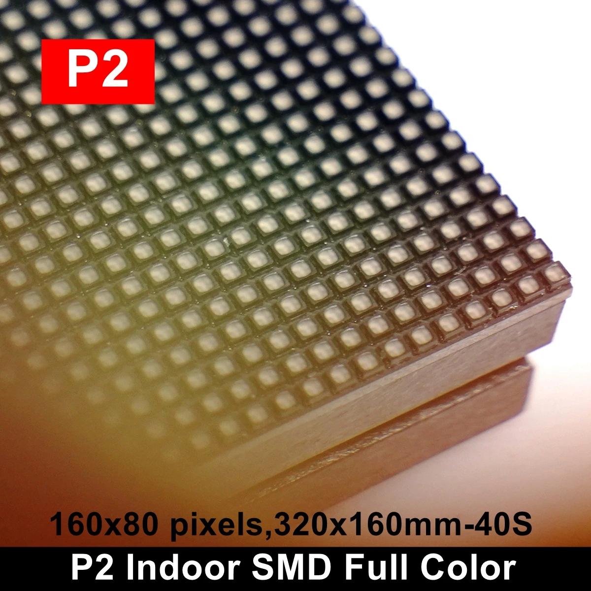 

2pcs/lot P2 Indoor LED Video Display Panel 320*160mm 160*80 Pixels 1/40 Scan 3in1 SMD RGB Full Color Module