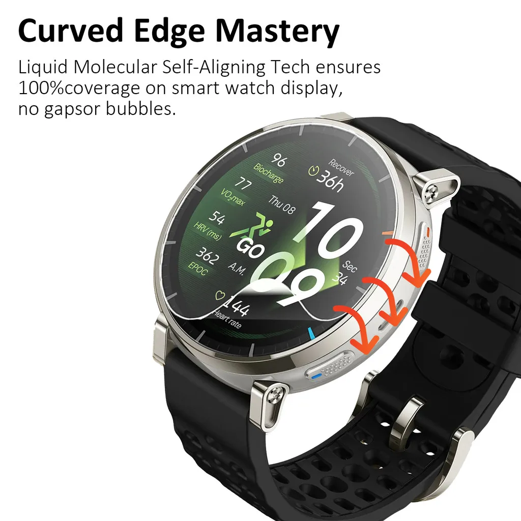 Amazfit Active 2 3 Max HD 투명 안티 스크래치 보호 필름 Active2/3 필름용 3-5Pcs 소프트 TPU 하이드로겔 스크린 보호 필름