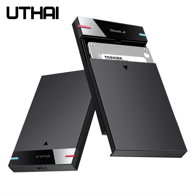Uthai Solid State External Hdd Enclosure Porta Serial Mecânica Ferramenta Sata Usb3.0 de Alta Velocidade 2.5 Polegada