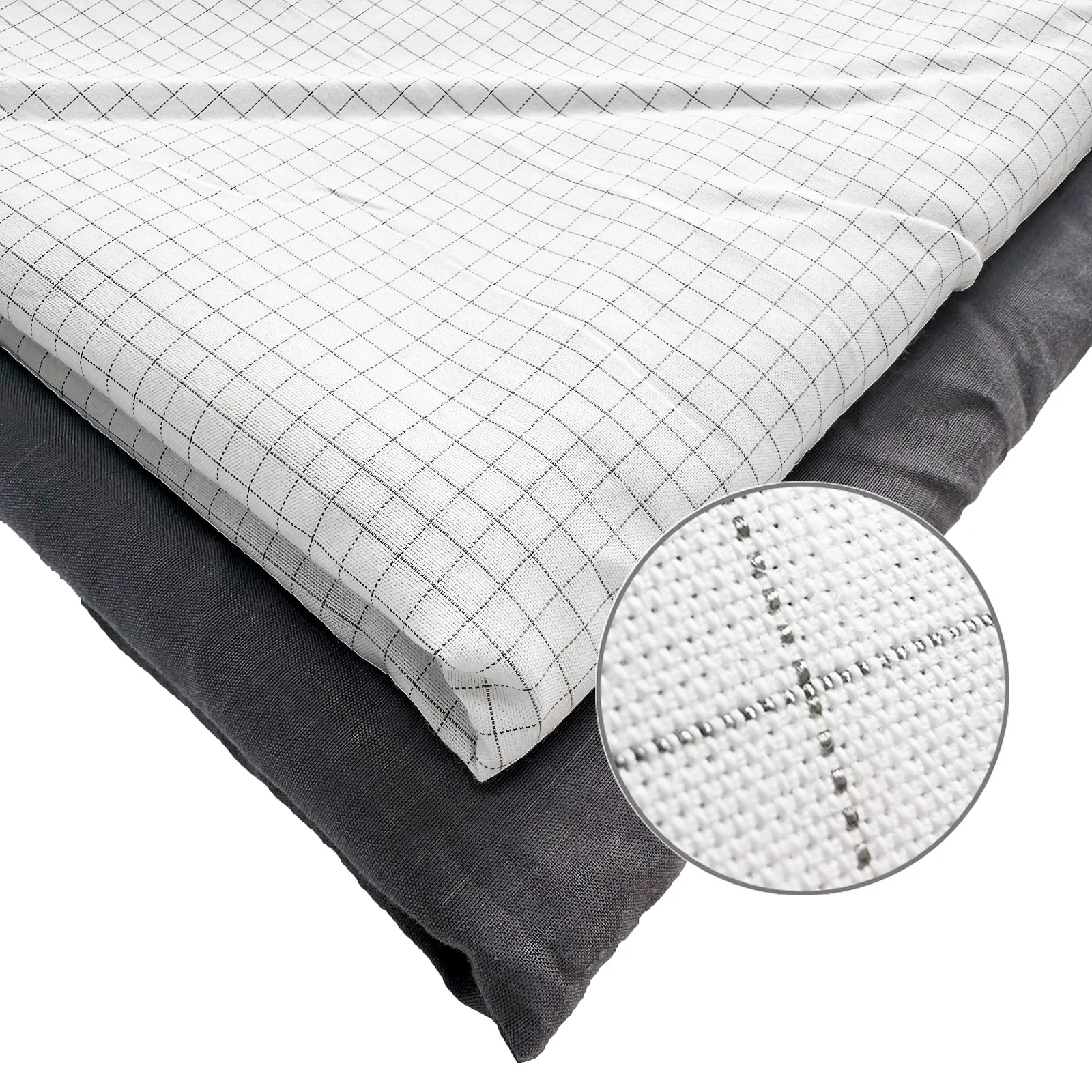 10% Silver Fiber Earthing Pillowcase Antibacterial EMF Protection Grounding Health Pillowslip Release Stress for Better Sleep 4