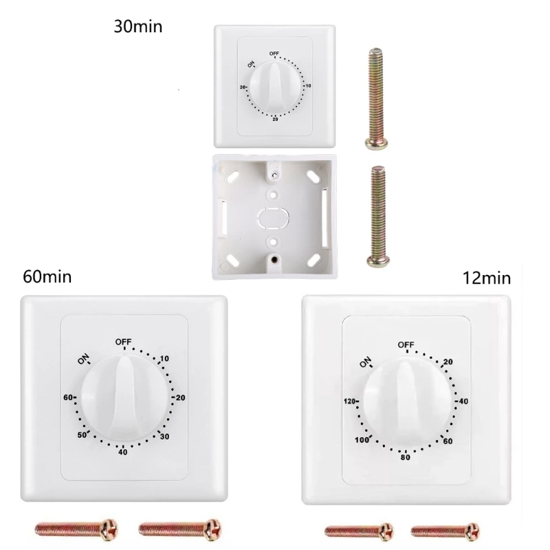 High-Power Intelligent Countdown Mechanical Timer (220V, 30/60/120 Min)
