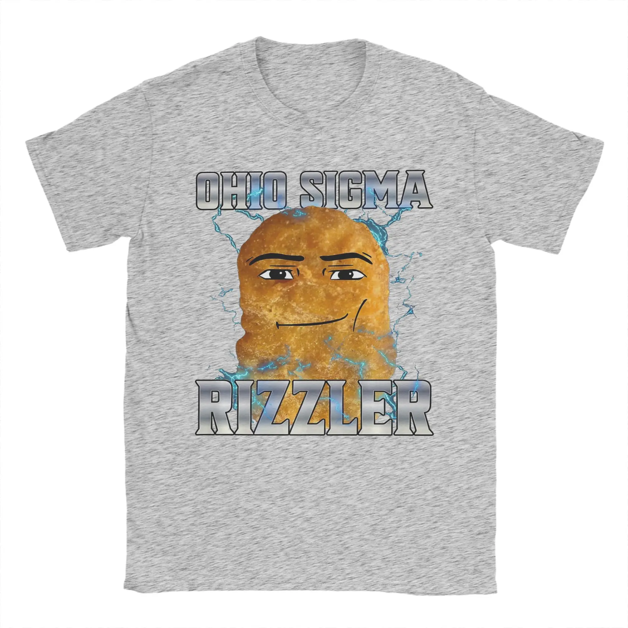 Ohio Sigma Rizzler T-Shirt for Men  Funny 100% Cotton Tee Shirt Round Neck Short Sleeve T Shirt Summer Tops