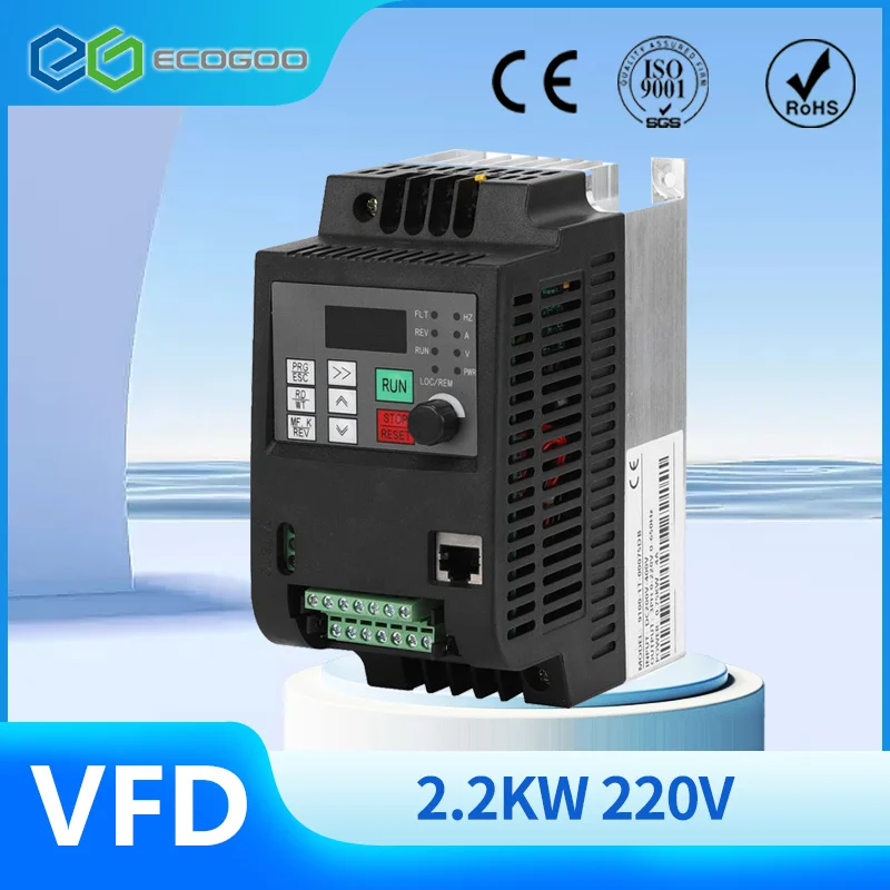 Frequenza Del 220 Convertitore Di Frequenza Variabile Vfd 2.2Kw/4Kw/5.5Kw/7.5Kw Trifase Per Inverter Di Frequenza Di Controllo Della Velocità Del Moto