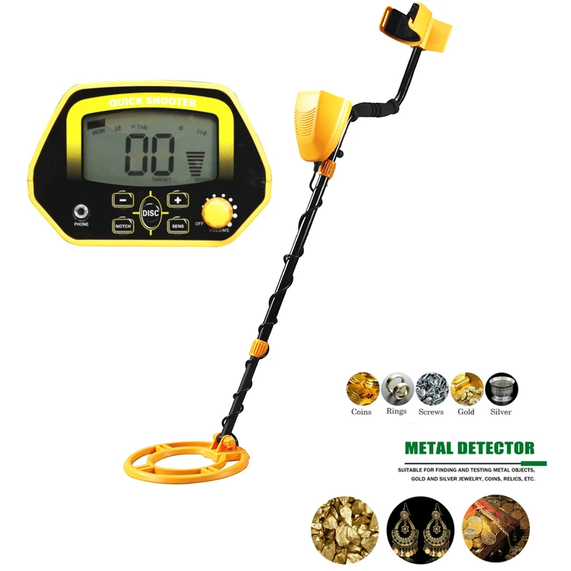 

Высокочувствительный подземный металлоискатель MD3030, металлодетектор с ЖК-дисплеем для охотников за сокровищами, регулируемый детектор золота на мелководье
