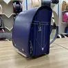 Japanese Ransel Randoseru Backpack Semi-automatic Japan satchel Japanese school bag for girls  boys PU leather School Backpack 5