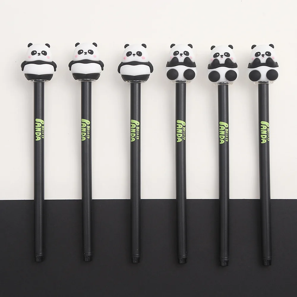 Penne 0.5 Mm 6 Penne Gel Cancellabili A Forma Di Panda Spaziale - Punta 0.5mm, Asciugatura Rapida, Per Scuola E Ufficio Penne Cancellabili Per Bambini