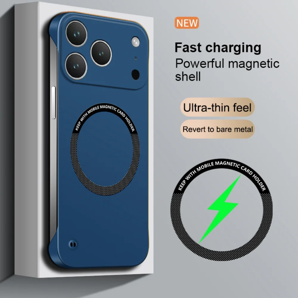 Ultra Thin Frameless Magnetic Hard Case with Matte Finish
