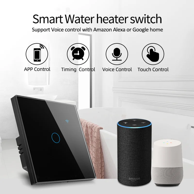 Tuya Smart Life Wifi ZigBee 40a Warmwasser bereiter Smart Switch Wireless Smart Home Fernbedienung Wand schalter über Alexa Google Home