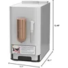 Automatic Espresso Machine & Milk Frother w/ Built In&Adjustable Espresso Bean Grinder,One-Touch Brew in 90 Seconds,Matte White 2