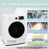 All-in-1 Ventless Washer Dryer Combo Steam Care Overnight Wash Front Load Energy Efficient 26/13 lbs Cap. 2