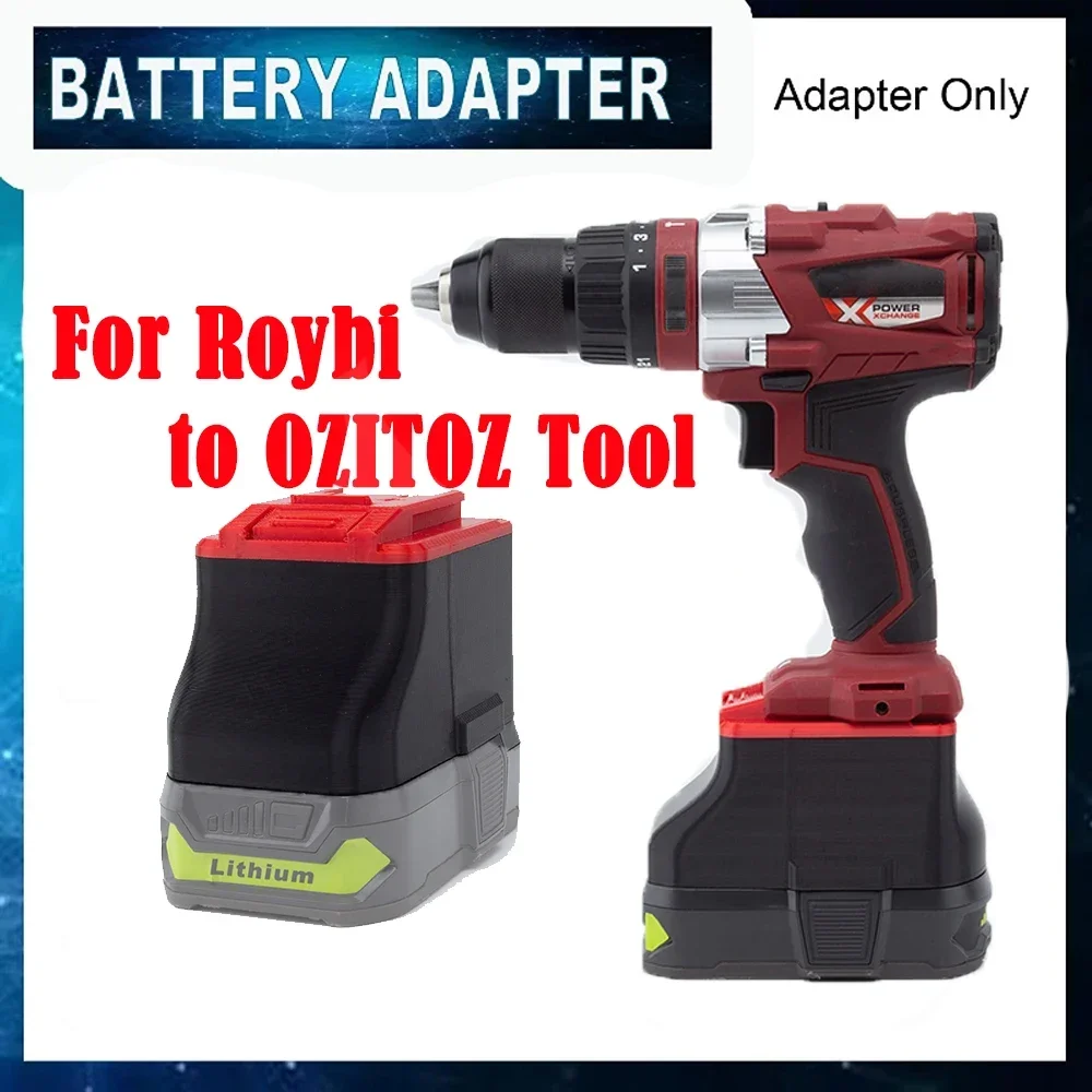 Battery Converter Adapter For Roybi One+ 18V Lithium Adaptor To for Ozito 18V Cordless Tools Accessories(NO Battery ) battery adapter converter for ozito 18v lithium to for makita 18v cordless power tools not include tools and battery