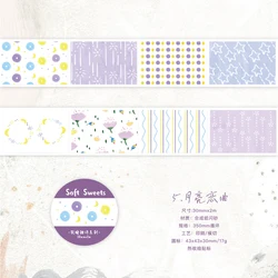 Aesthetic Washi Tape Set for Scrapbooking and Decorative Stationery (E)