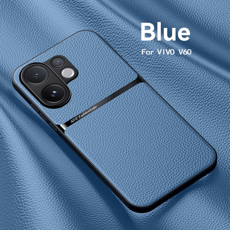 Leather Texture Magnetic TPU Soft Anti-Drop Anti-Fingerprint Phone Case