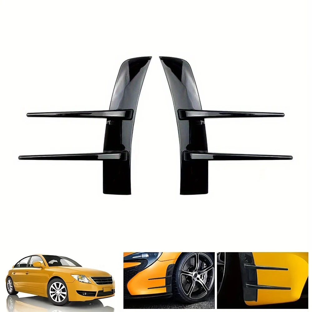 

Universal Car Side Wing Leaf Panel Accessories Side Air Outlet Trim Wheel Eyebrow Fender Exterior Style Decorative Decal