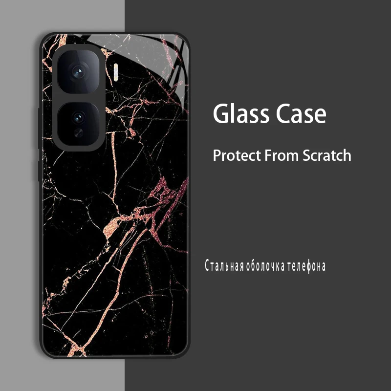 Enhanced Product Title: Premium Tempered Glass Protective Case with Hard Bumper