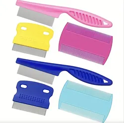 6-Piece Pet Grooming and Deshedding Comb Kit - S