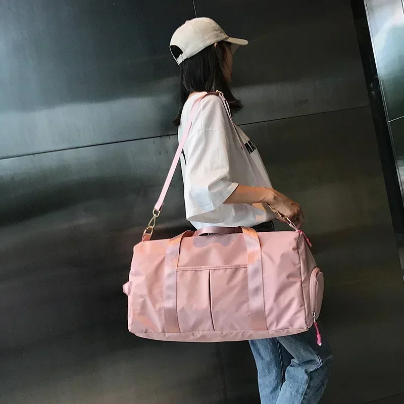 Waterproof Nylon Travel Bag Ladies Handbag Travel Storage Storage Sports Diagonal Bag Shoe Box Luggage storage bag travel bags