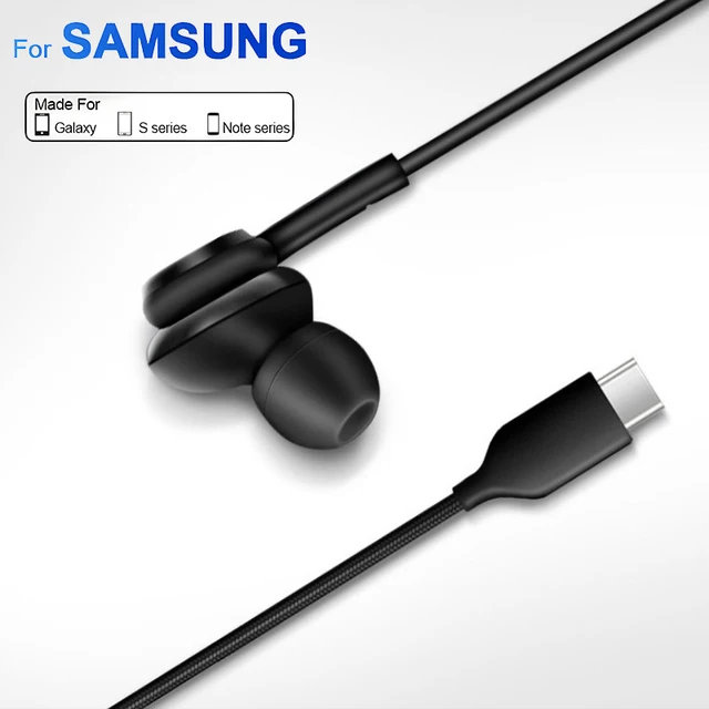 Originale Tipo C Auricolare Cablato Per Samsung Galaxy S23 S21 S22 Ultra Plus 3.5mm Auricolari Cuffie A54 A34 A53 A53 Accessori 6