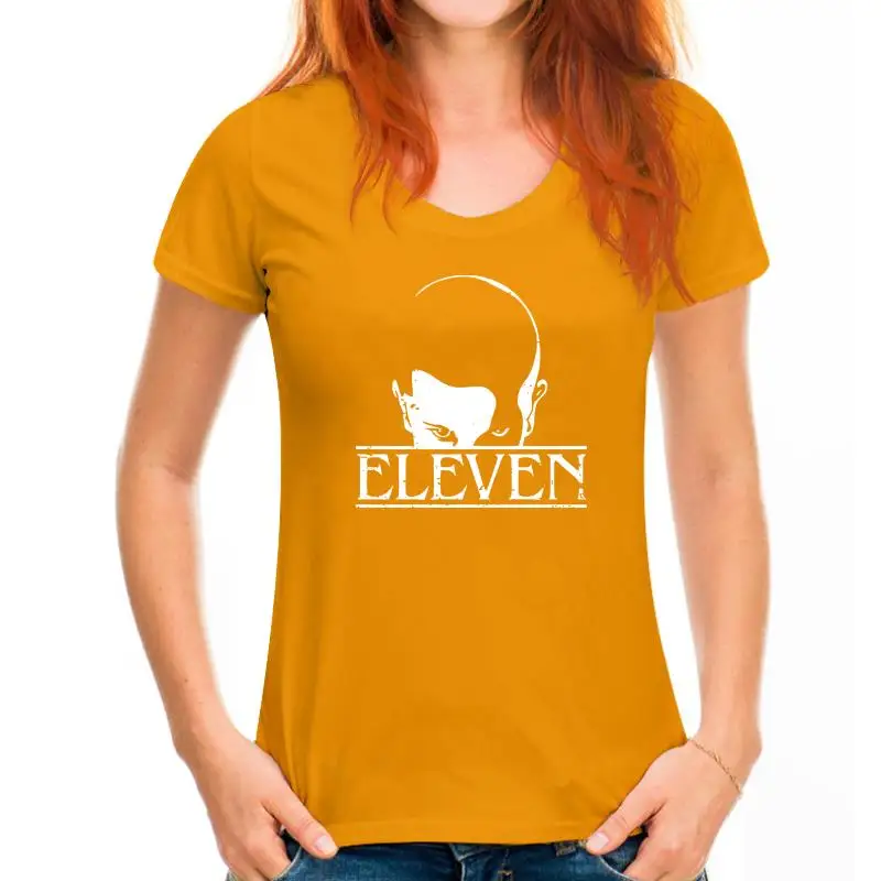 thumbnail image 1 of Camiseta negra de estilo extraño para hombre, talla S-6XL, con temática de cultura pop, Things Eleven Cosplay, 1 of 5