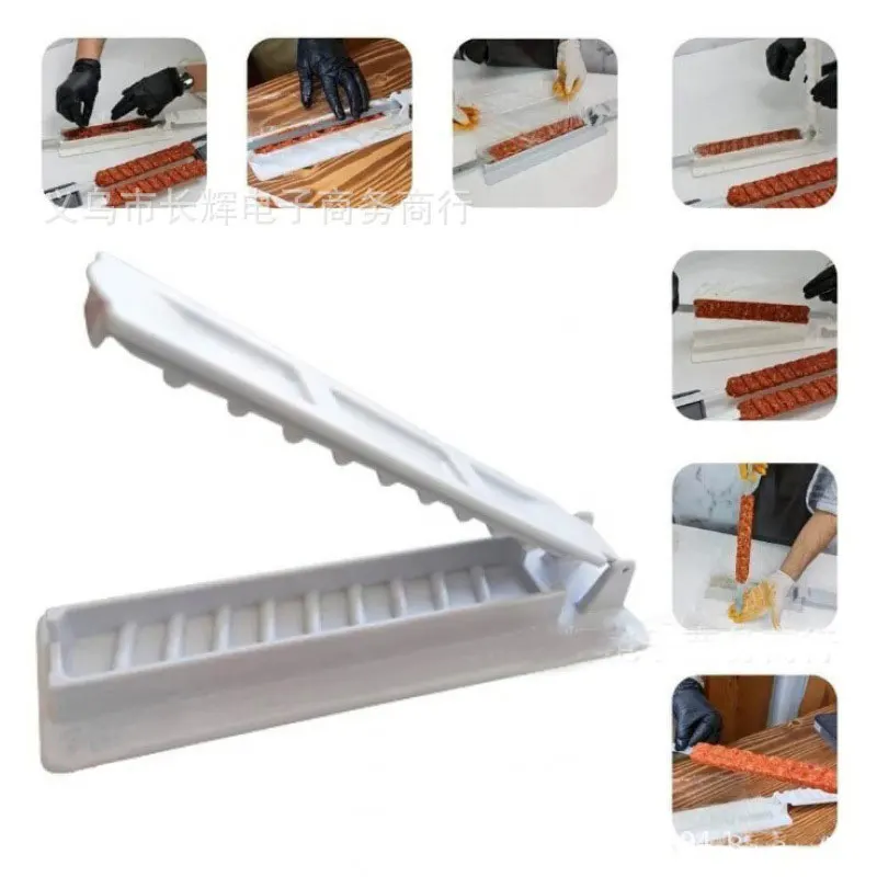 Single Row Kebab Maker Bbq Meat Skewer Machine Kebab Press Maker Reusable Plastic Bbq Skewer Preparation BBQ Tools