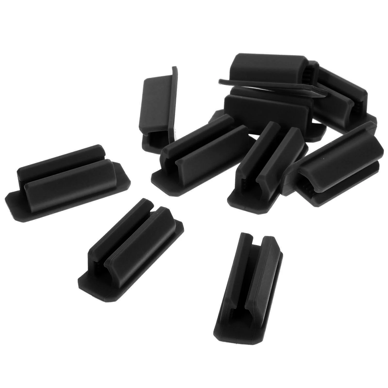 10 Pcs Silicone Pen Holder Ballpoint Pens School Desk Clamp Stationery Pencil Clip Desktop Bracket