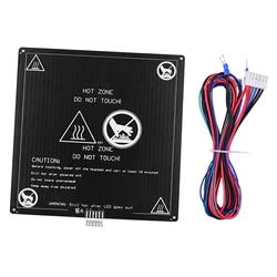 High-Quality Aluminum Heated Bed 12V Hotbed with Wire Cable (Black)