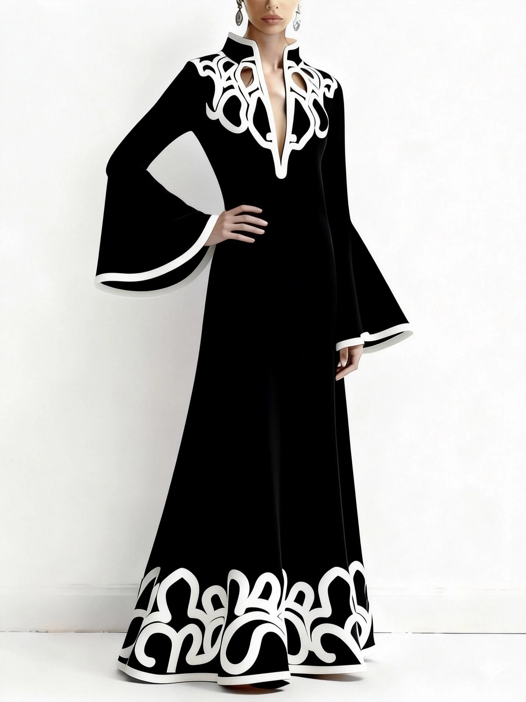 فستان ماكسي نسائي ربيعي فني عتيق من Modigirl 2026...