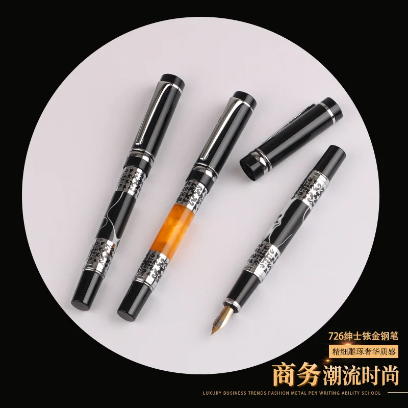 2025 New Arrival High-end Acrylic Bent nib calligraphy pen F nib fountain pen school supplies  stationery ink pens 4
