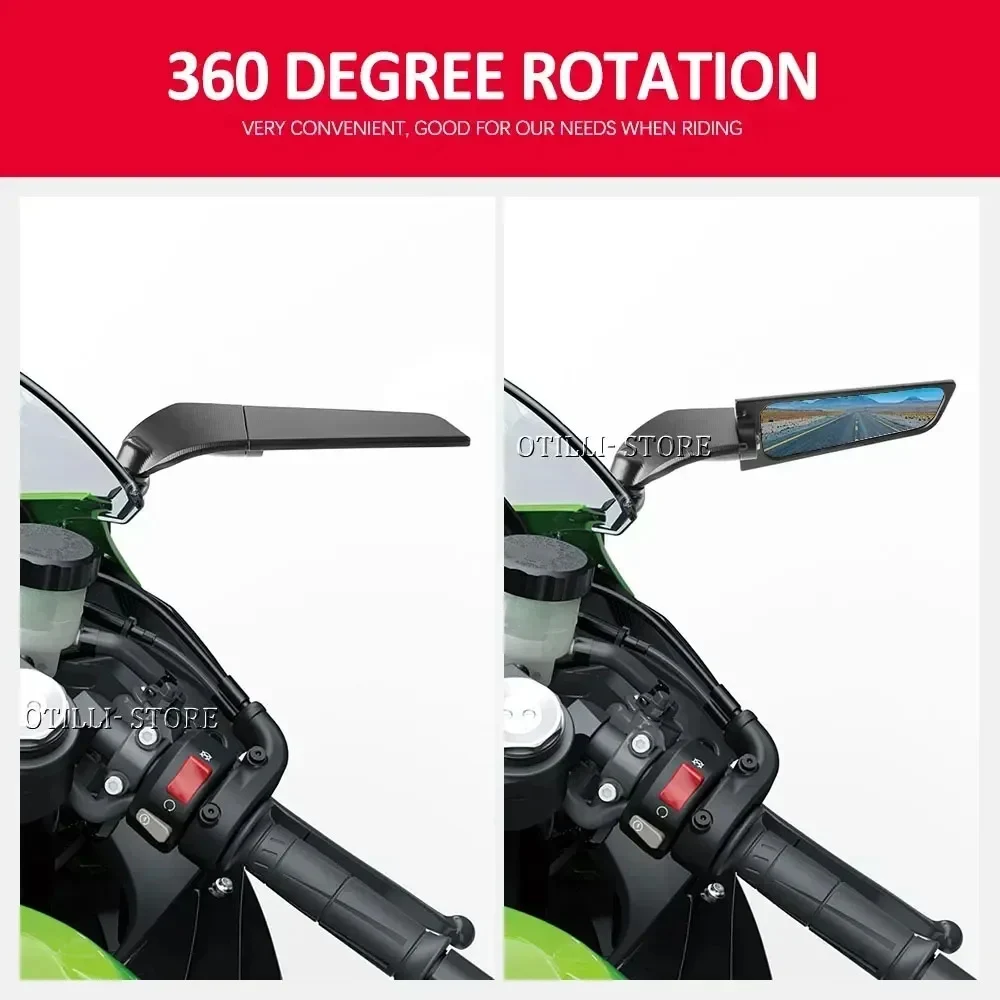 2009 - 2018 BMW S1000RR S 1000 RR 오토바이 s1000rr S1000 RR 후방 미러 윈드 윙 조절 가능한 회전 사이드 미러