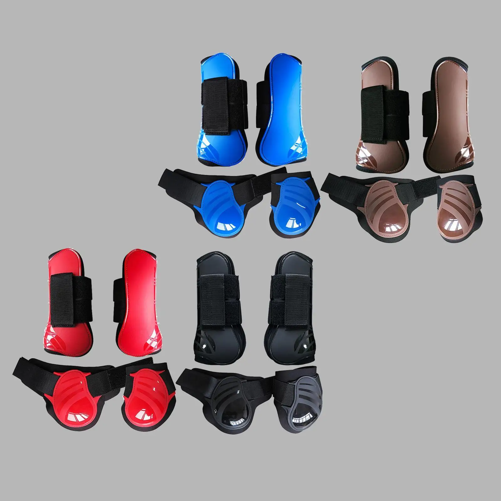 Horse Tendon Fetlock Boots (Set Of 4)Horse Jumping Leg Protection for Riding Horse Tendon Fetlock Boots (Set Of 4)Horse Jumping Leg Protection for Riding