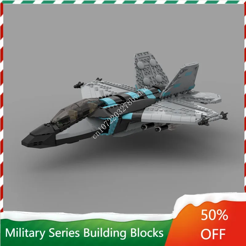 

845PCS MOC Military Weapons Jet Fighter F-22 Raptor Model Building Blocks Technology Bricks DIY Assembly Toys Birthday Gift