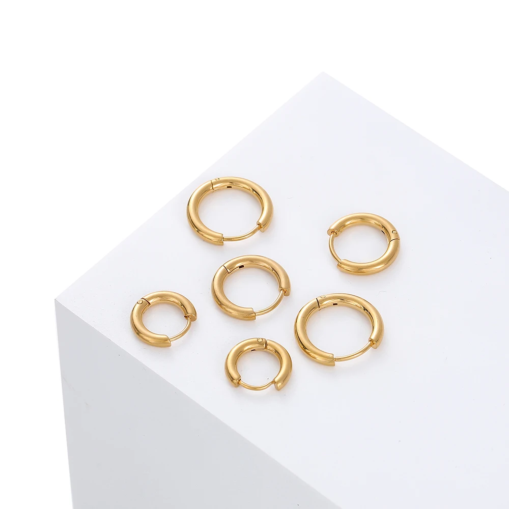 6/10 Teile/los Edelstahl Runde Form Ohrring Schnalle Anschlüsse Für Handgemachte DIY Schmuck Ohrring Stud Machen Zubehör – Detail 4