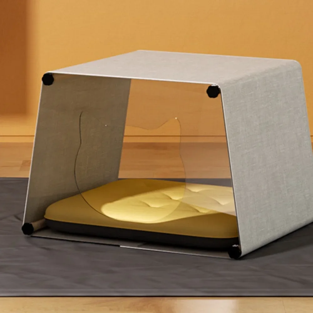 Four Seasons Universal Acrylict Nest Cute Head Winter WarmRoom Box Hot Pet Bed