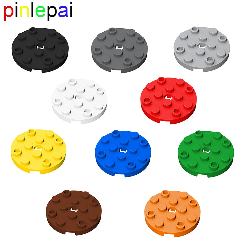 

Круглая Пластина Pinlepai 60474 4x4, поворотный блок, собранные частицы, строительные блоки Moc, детали, кирпичная модель, игрушки для детей