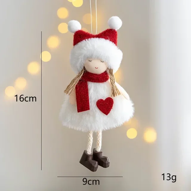 Christmas Pendant Cute Small Angel Doll Ornaments Merry Christmas Household Decor Garland Christmas Tree Decor Xmas New Year 6