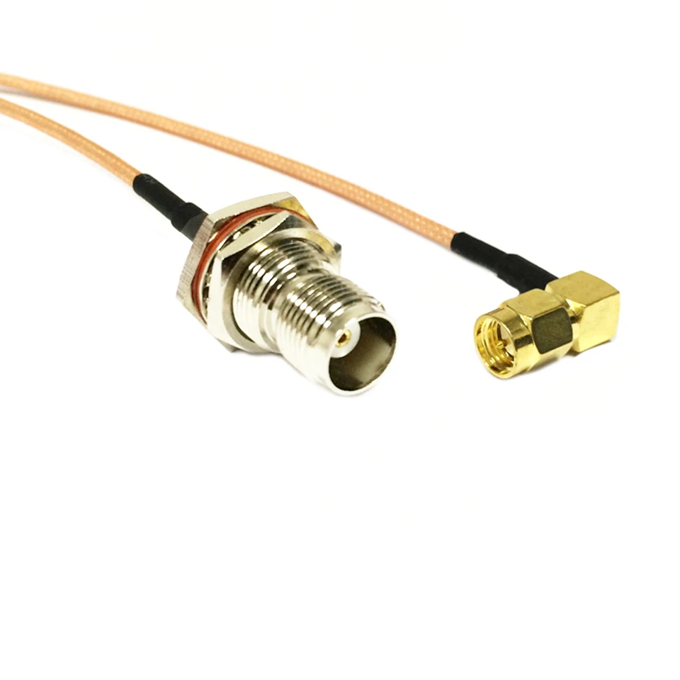 Cavo Assiale MCX Maschio Angolo Retto A TNC Femmina Paratia RG316 15cm WiFi