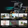 Yahboom 4WD Raspbot V2 AI Robot Car Kit Based on Raspberry Pi 5 for Beginners Educational Toy ROS2-Humble Python Programming Set 3