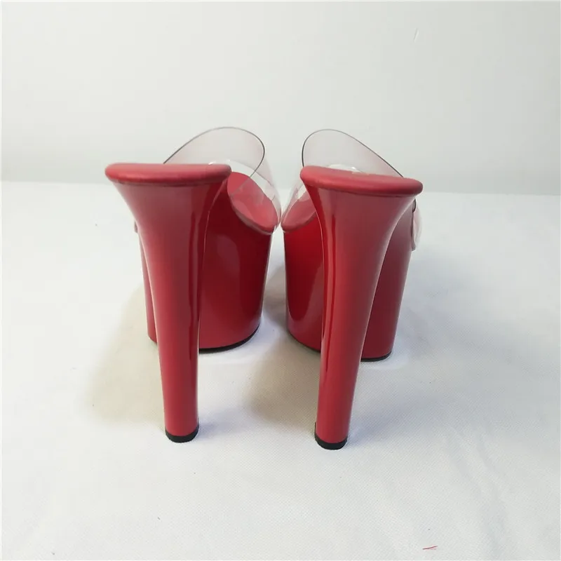 Sexy Women Wear Stylish 7 Inch Pole Shoes and 17CM Party Slippers for Summer Stage Shows dance shoes