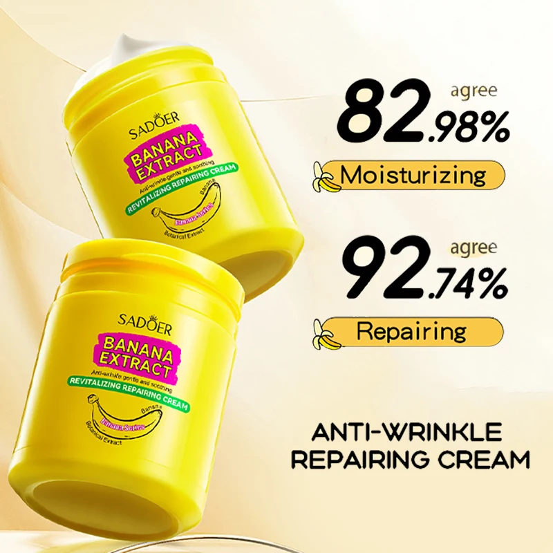 SADOER Banana Skin Brightening Cream Skincare Moisturizing Facial Creams Hydrating Face Cream Beauty Skin Care Products