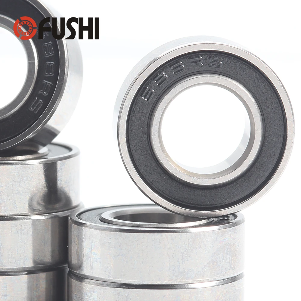 688rs lager 10pcs 8x16x5mm ABEC-7 hobby elektrische rc auto lkw 688 rs 2rs kugellager 688-2rs schwarz abgedichtet – Detail 4