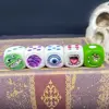 5 Pieces Devil Dice Set for Board Desktop Game Cube Dice Halloween Horror Spoof Creative Toy Props Weird Figure Devil Set 3