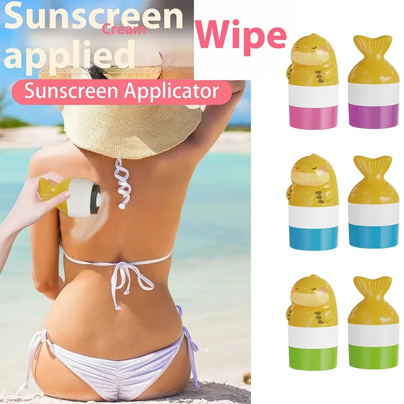 100ml Refillable Sunscreen Roll-on Applicator Portable Travel Dispenser Bottle Sunscreen Lotion Applicator Home Travel Storage