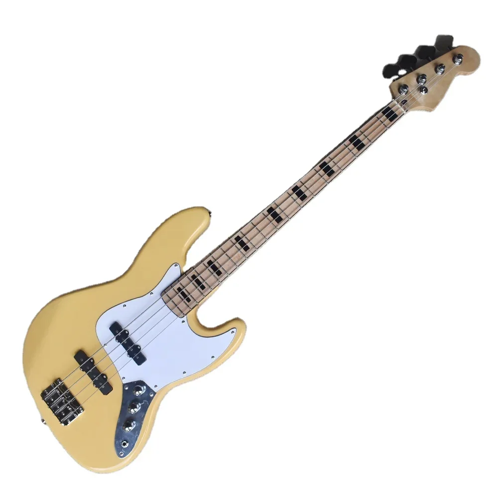 

Basswood Solid Body 4 Strings Maple Neck Electric Bass Guitar
