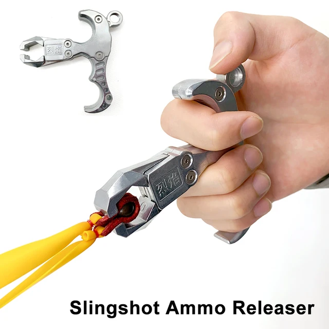 All-metal Material Slingshot Ammunition Releaser Fish Dart Release Ergonomic Design Convenient and Durable Quick Launch 1